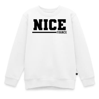 Nizza | Frankreich - Kinder Premium Organic Sweatshirt - Weiß - Vorne - AI Model Kid Male (0cm)