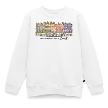 Zamosc in Polen, Fassaden am Markt, Handzeichnung - Kinder Premium Organic Sweatshirt - Weiß - Vorne - AI Model Kid Male (0cm)