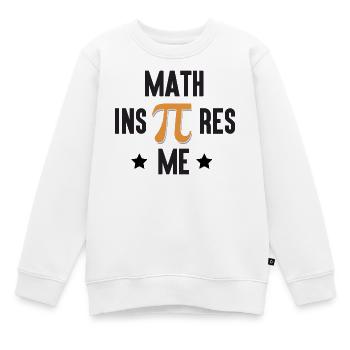 Pi Day - Mathe inspiriert mich - Kinder Premium Organic Sweatshirt - Weiß - Vorne - AI Model Kid Male (0cm)