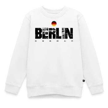 Minimalistisches deutsches Rondell-Wappen - Kinder Premium Organic Sweatshirt - Weiß - Vorne - AI Model Kid Male (0cm)