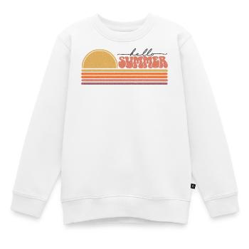 Été - Sweat Premium enfant bio - blanc - Devant - AI Model Kid Male (0cm)
