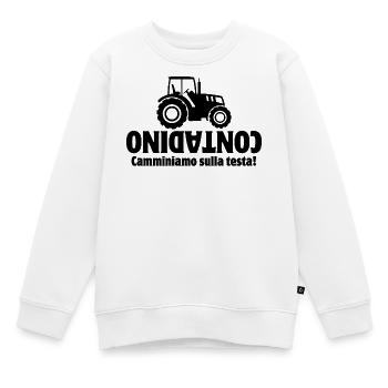 Landwirt, Italien, Landwirt - Kinder Premium Organic Sweatshirt - Weiß - Vorne - AI Model Kid Male (0cm)