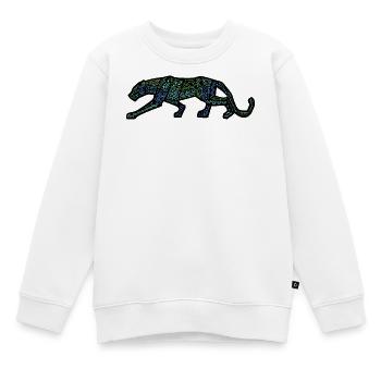 panthère design inca - Sweat Premium enfant bio - blanc - Devant - AI Model Kid Male (0cm)