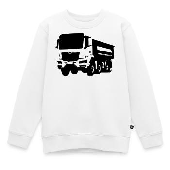 Trucker Life Chauffeur de camion - Sweat Premium enfant bio - blanc - Devant - AI Model Kid Male (0cm)