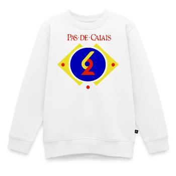 Pas de Calais - Sweat Premium enfant bio - blanc - Devant - AI Model Kid Male (0cm)