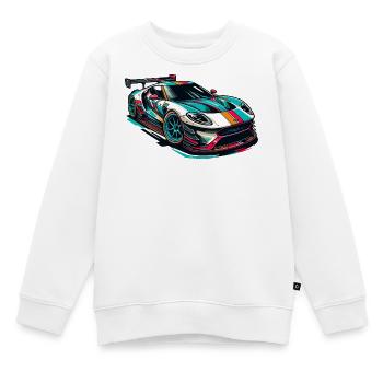 Sportwagen - Kinder Premium Organic Sweatshirt - Weiß - Vorne - AI Model Kid Male (0cm)