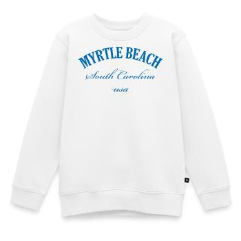 Myrtle Beach South Carolina Retro-Design - Kinder Premium Organic Sweatshirt - Weiß - Vorne - AI Model Kid Male (0cm)