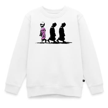 Neonpfad der Stille, sei anders - Kinder Premium Organic Sweatshirt - Weiß - Vorne - AI Model Kid Male (0cm)