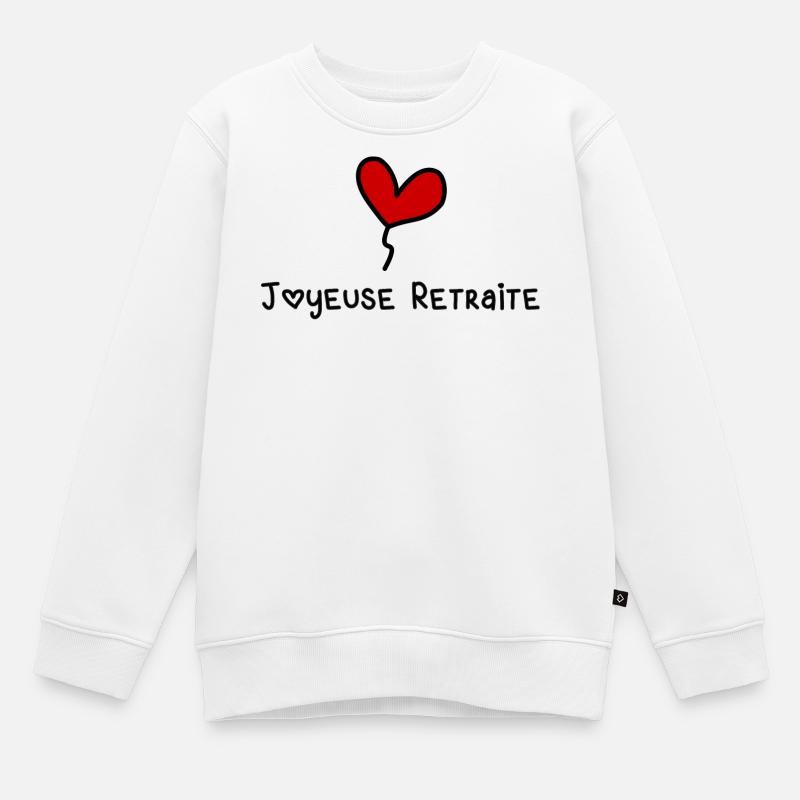 RETRAITE - Sweat Premium enfant bio - blanc