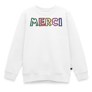 VIELEN DANK. DANKE. VIELEN DANK. JAHRESTAG. GEBURT. - Kinder Premium Organic Sweatshirt - Weiß - Vorne - AI Model Kid Male (0cm)