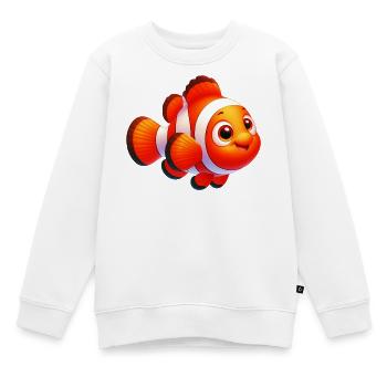 Clownfisch - Kinder Premium Organic Sweatshirt - Weiß - Vorne - AI Model Kid Male (0cm)
