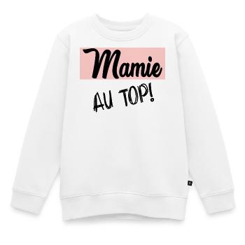 MAMIE - Sweat Premium enfant bio - blanc - Devant - AI Model Kid Male (0cm)