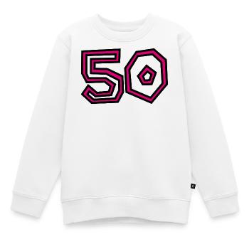 50 - Kids Premium Organic Sweatshirt - white - Front - AI Model Kid Male (0cm)