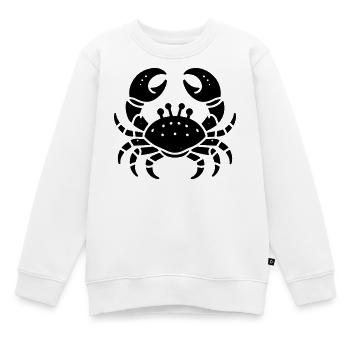 Krebs - Kinder Premium Organic Sweatshirt - Weiß - Vorne - AI Model Kid Male (0cm)
