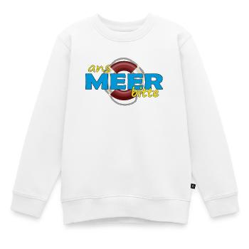 ANS MEER BITTE - Kinder Premium Organic Sweatshirt - Weiß - Vorne - AI Model Kid Male (0cm)