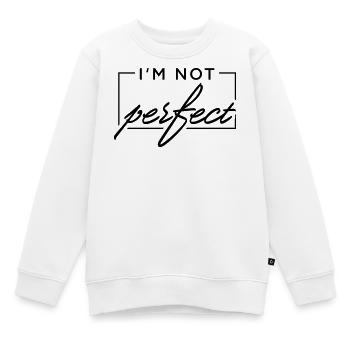 Je ne suis pas parfait - Sweat Premium enfant bio - blanc - Devant - AI Model Kid Male (0cm)