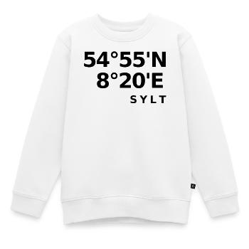 Sylt - Kinder Premium Organic Sweatshirt - Weiß - Vorne - AI Model Kid Male (0cm)