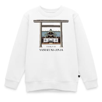 Tokio, Torii und Haiden Zeichnung, Yasukuni-jinja - Kinder Premium Organic Sweatshirt - Weiß - Vorne - AI Model Kid Male (0cm)