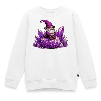 Gnom - Kinder Premium Organic Sweatshirt - Weiß - Vorne - AI Model Kid Male (0cm)