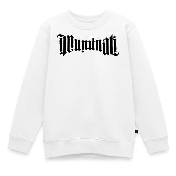 Ambigramm Illuminati - Kinder Premium Organic Sweatshirt - Weiß - Vorne - AI Model Kid Male (0cm)