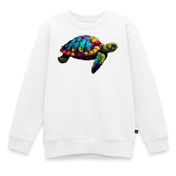Schildkröte - Kinder Premium Organic Sweatshirt - Weiß - Vorne - AI Model Kid Male (0cm)
