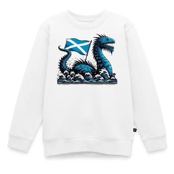 Monstre du Loch Ness en Écosse - Sweat Premium enfant bio - blanc - Devant - AI Model Kid Male (0cm)