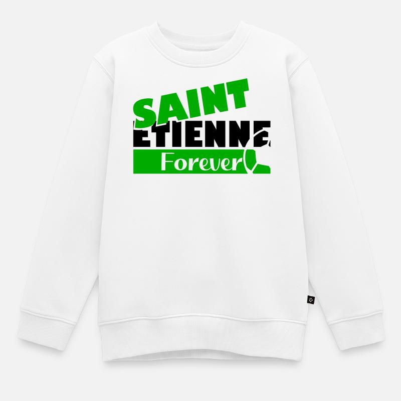 Saint Etienne Forever Bold Logo Tee - Sweat Premium enfant bio - blanc