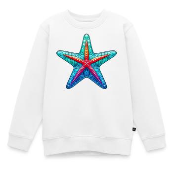 Étoile de mer - Sweat Premium enfant bio - blanc - Devant - AI Model Kid Male (0cm)