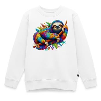 Paresse - Sweat Premium enfant bio - blanc - Devant - AI Model Kid Male (0cm)