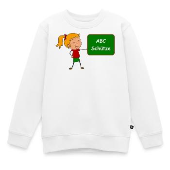 Einschulung ABC Schütze - Kinder Premium Organic Sweatshirt - Weiß - Vorne - AI Model Kid Male (0cm)