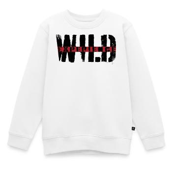 Expérience sauvage - Sweat Premium enfant bio - blanc - Devant - AI Model Kid Male (0cm)