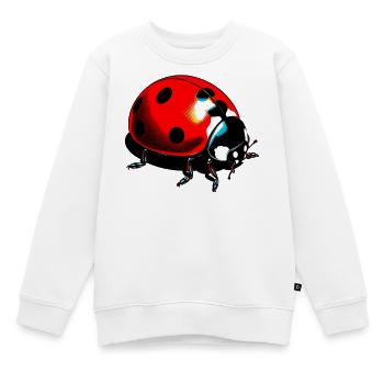 Coccinelle - Sweat Premium enfant bio - blanc - Devant - AI Model Kid Male (0cm)