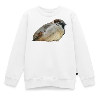 Pastell-Sperling im Wald - Kinder Premium Organic Sweatshirt - Weiß - Vorne - AI Model Kid Male (0cm)