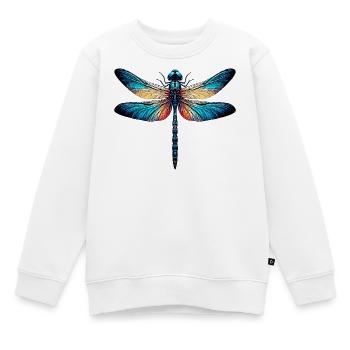 Libelle - Kinder Premium Organic Sweatshirt - Weiß - Vorne - AI Model Kid Male (0cm)