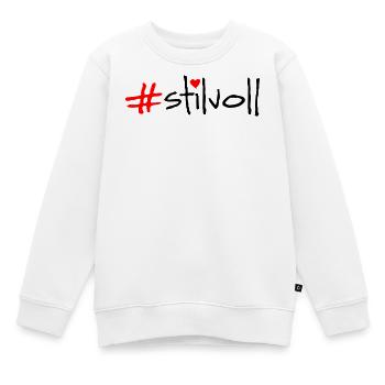 chic - Sweat Premium enfant bio - blanc - Devant - AI Model Kid Male (0cm)