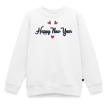 ALLES GUTE ZUM NEUEN JAHR - Kinder Premium Organic Sweatshirt - Weiß - Vorne - AI Model Kid Male (0cm)