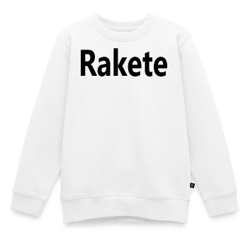 Rakete - Kinder Premium Organic Sweatshirt - Weiß - Vorne - AI Model Kid Male (0cm)