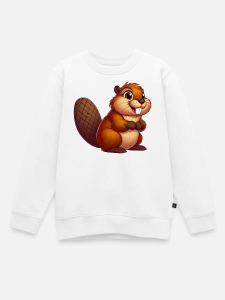 Bieber - Kinder Premium Organic Sweatshirt - Weiß