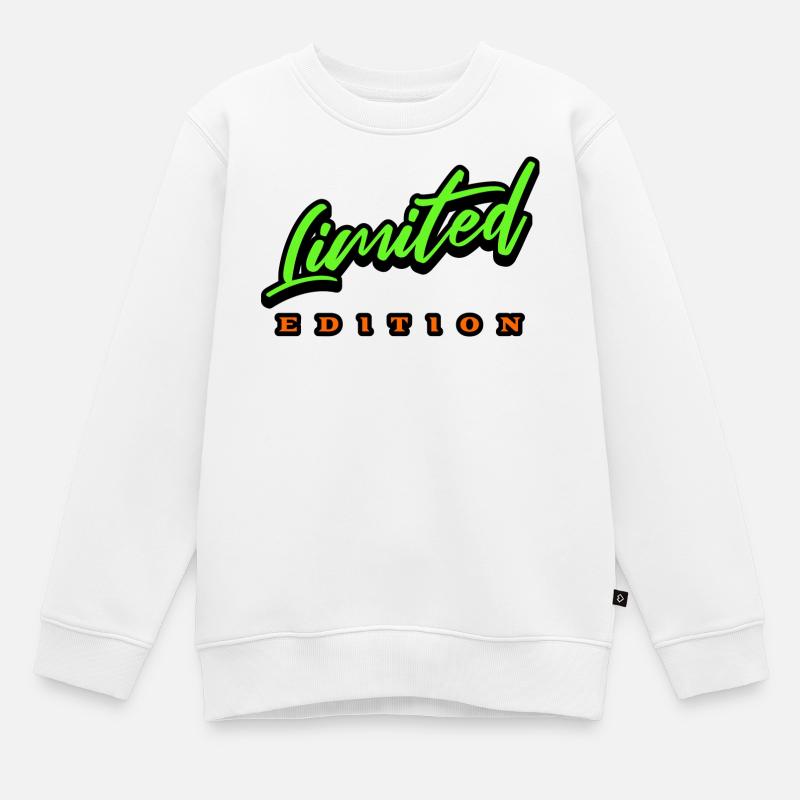 Édition limitée - Sweat Premium enfant bio - blanc