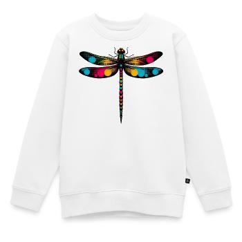 Libelle - Kinder Premium Organic Sweatshirt - Weiß - Vorne - AI Model Kid Male (0cm)