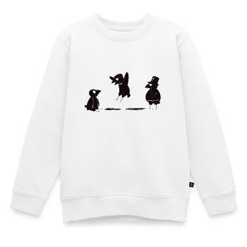 crows before bros - Kinder Premium Organic Sweatshirt - Weiß - Vorne - AI Model Kid Male (0cm)