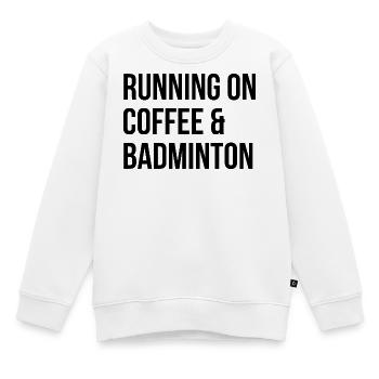 Badminton Badminton Badminton - Kinder Premium Organic Sweatshirt - Weiß - Vorne - AI Model Kid Male (0cm)