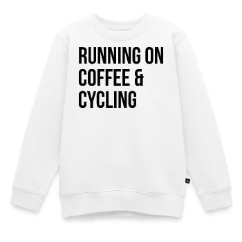 Radfahren, Radfahren, Radfahren - Kinder Premium Organic Sweatshirt - Weiß - Vorne - AI Model Kid Male (0cm)