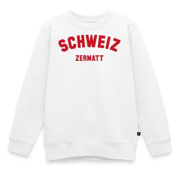 ZERMATT Suisse Suisse - Sweat Premium enfant bio - blanc - Devant - AI Model Kid Male (0cm)