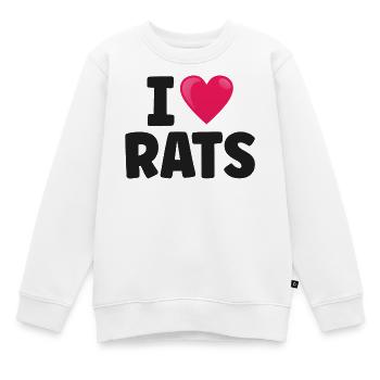 Ratte Ratten - Kinder Premium Organic Sweatshirt - Weiß - Vorne - AI Model Kid Male (0cm)