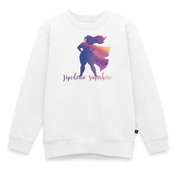 Lipedema Superhero - Kinder Premium Organic Sweatshirt - Weiß - Vorne - AI Model Kid Male (0cm)