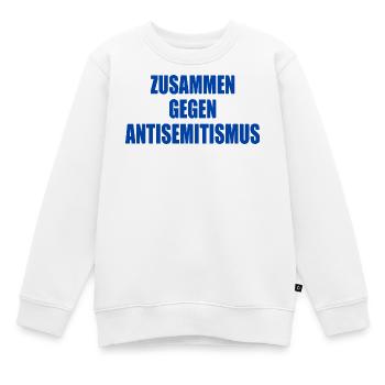 zusammen gegen antisemitismus - Kinder Premium Organic Sweatshirt - Weiß - Vorne - AI Model Kid Male (0cm)