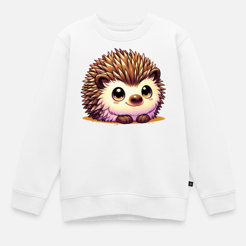 Igel - Kinder Premium Organic Sweatshirt - Weiß