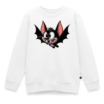 Chauve-souris - Sweat Premium enfant bio - blanc - Devant - AI Model Kid Male (0cm)