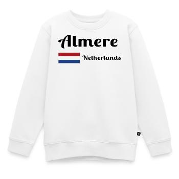 Almere Niederlande - Stilvolle Drucke - Kinder Premium Organic Sweatshirt - Weiß - Vorne - AI Model Kid Male (0cm)